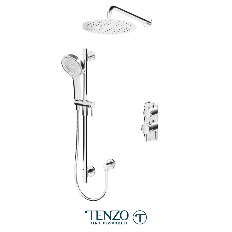 Tenzo Alyss T-Box Kit 2 Functions Thermo Chrome Finish - ALYT32-20112-CR