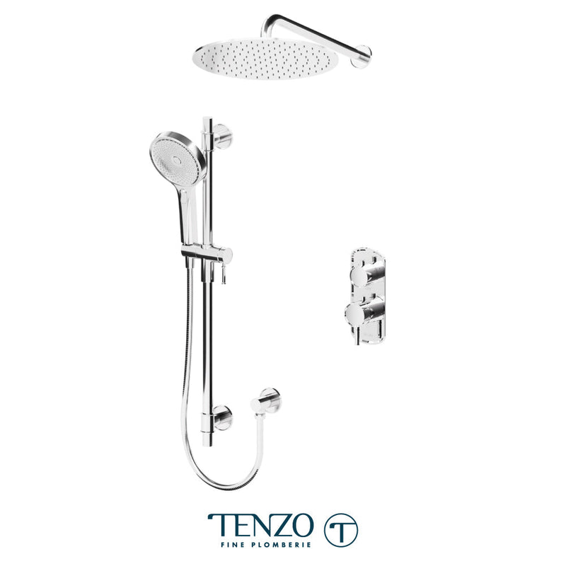 Tenzo Alyss T-Box Kit 2 Functions Thermo Chrome Finish - ALYT32-20113-CR