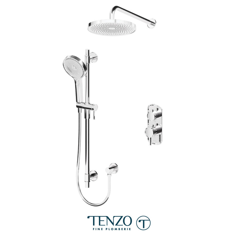 Tenzo Alyss T-Box Kit 2 Functions Thermo Chrome Finish - ALYT32-20114-CR