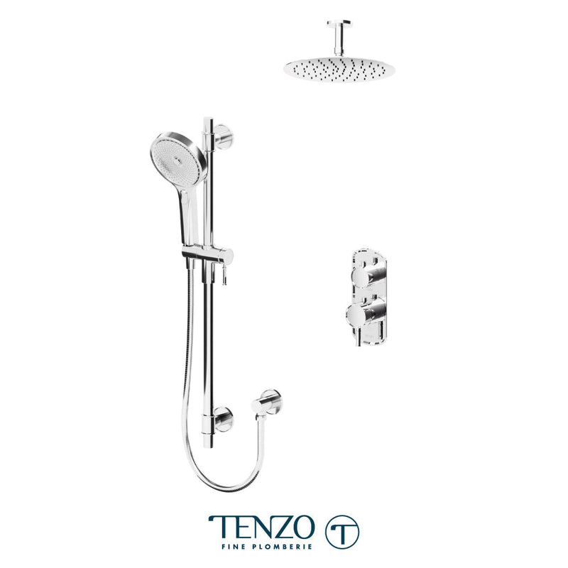 Tenzo Alyss T-Box Kit 2 Functions Thermo Chrome Finish - ALYT32-21131-CR