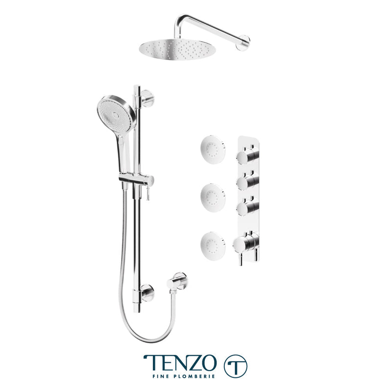 Tenzo Alyss Extenza Kit 3 Functions Thermo Chrome Finish - ALYT43-571168-CR