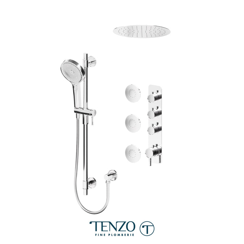 Tenzo Alyss Extenza Kit 3 Functions Thermo Chrome Finish - ALYT43-601658-CR