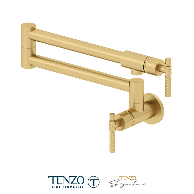 Tenzo Bellacio Pot Filler Faucet Brushed Gold - BE160-C-BG
