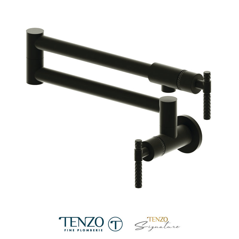 Tenzo Bellacio Pot Filler Faucet Matte Black - BE160-C-MB