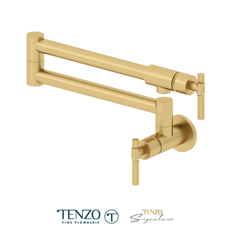 Tenzo Bellacio Pot Filler Faucet Brushed Gold - BE160-F-BG