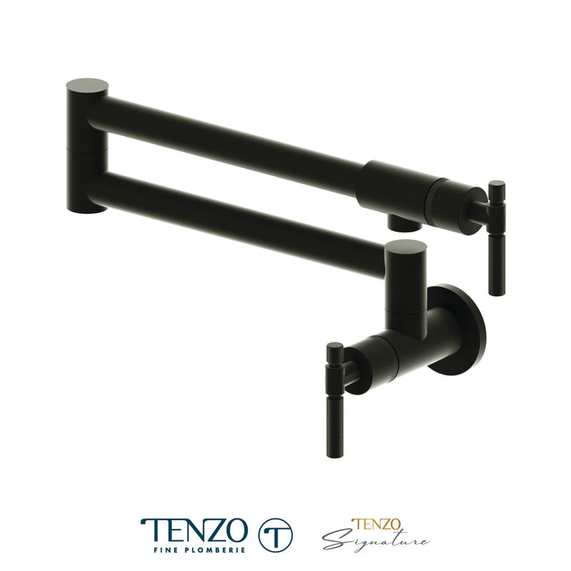 Tenzo Bellacio Pot Filler Faucet Matte Black - BE160-F-MB
