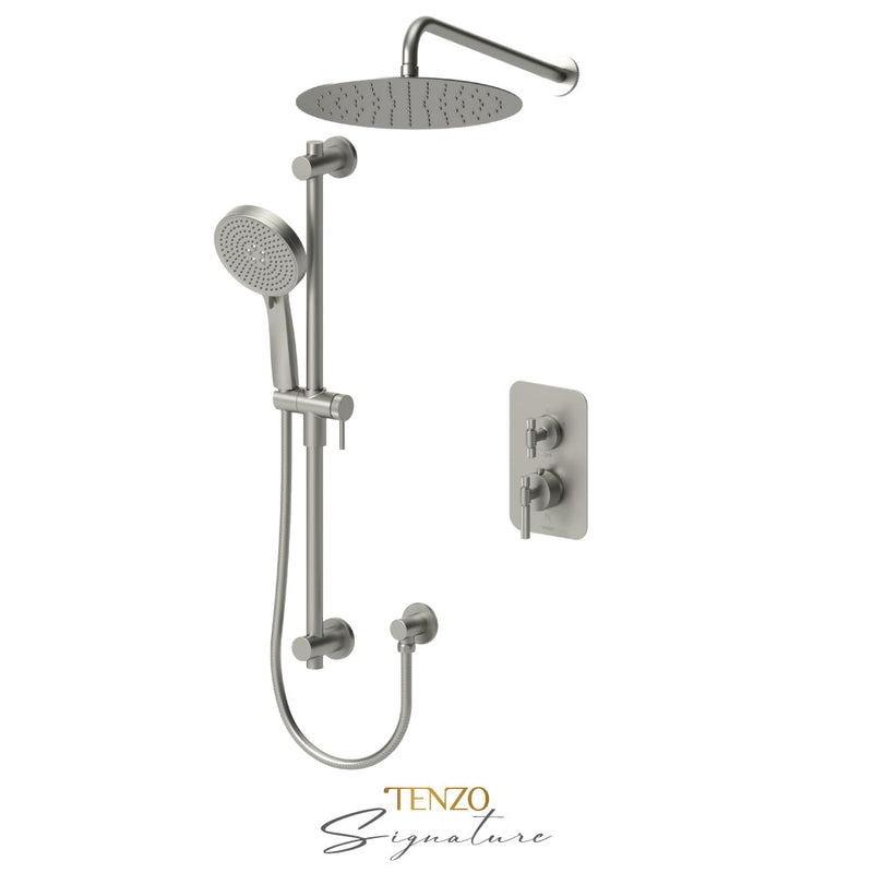 Tenzo Bellacio-F T-Box Kit 2 Fcts Pres Bal Brushed Nickel - BEPB32-20112-F-BN