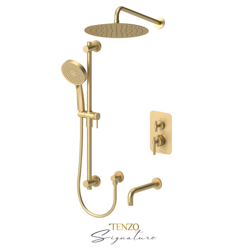 Tenzo Bellacio-C T-Box Kit 2 Fcts Pres Bal Brushed Gold - BEPB33-501125-C-BG