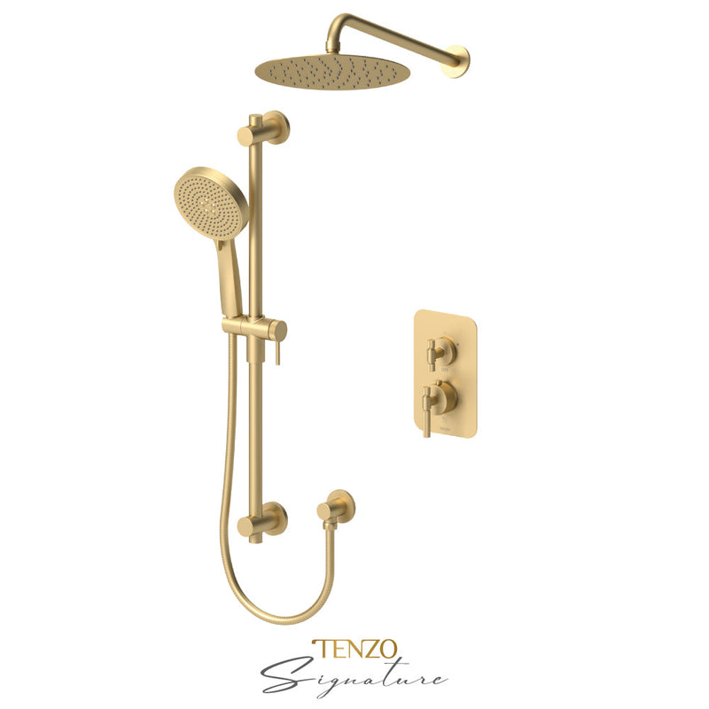 Tenzo Bellacio-F T-Box Kit 2 Fcts Thermo Brushed Gold - BET32-20111-F-BG