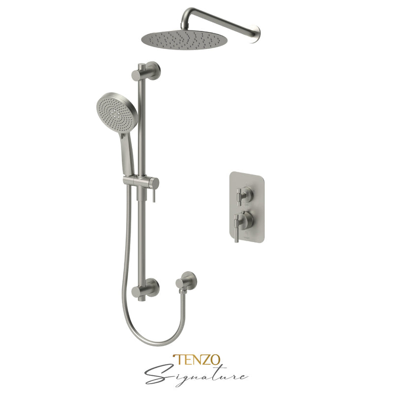 Tenzo Bellacio-F T-Box Kit 2 Fcts Thermo Brushed Nickel - BET32-20111-F-BN