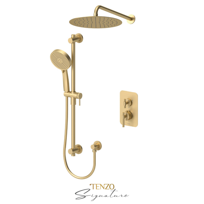 Tenzo Bellacio-C T-Box Kit 3 Fcts Pres Bal Brushed Gold - BET32-20112-C-BG