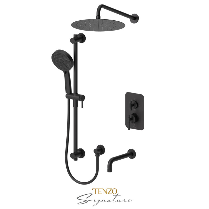 Tenzo Bellacio-F T-Box Kit 3 Fcts Pres Bal Matte Black - BET33-501125-F-MB