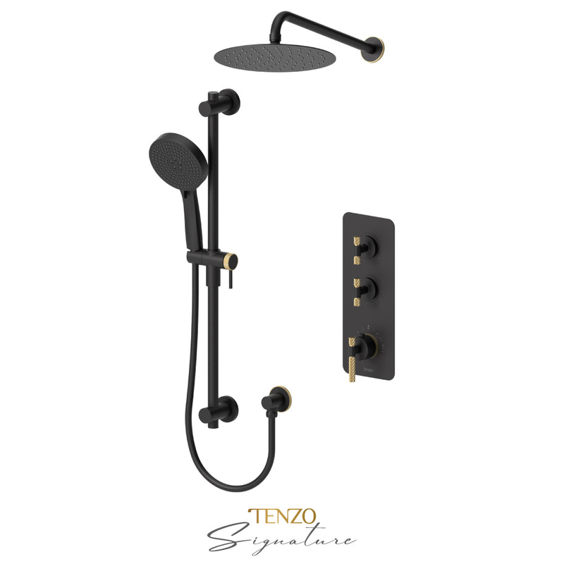 Tenzo Bellacio-C Extenza Kit 2 Fcts Thermo Matte Black / Brushed Gold - BET42-20111-C-MB-BG
