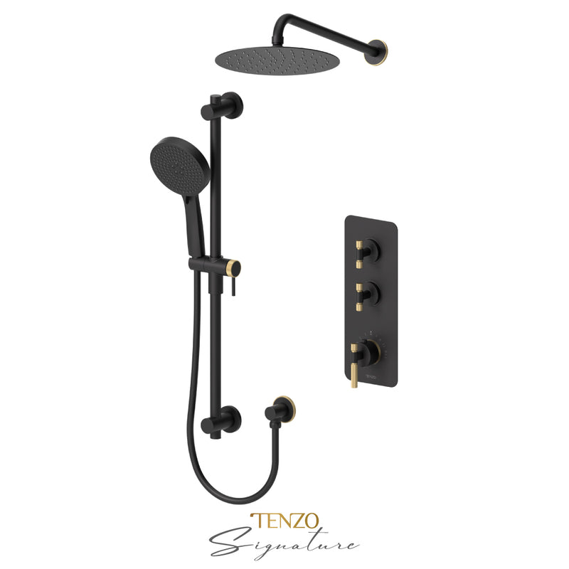 Tenzo Bellacio-F Extenza Kit 2 Fcts Thermo Matte Black / Brushed Gold - BET42-20111-F-MB-BG