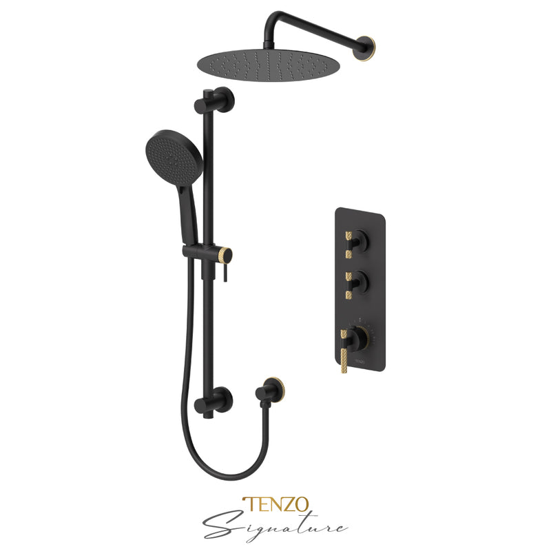 Tenzo Bellacio-C Extenza Kit 2 Fcts Thermo Matte Black / Brushed Gold - BET42-20112-C-MB-BG