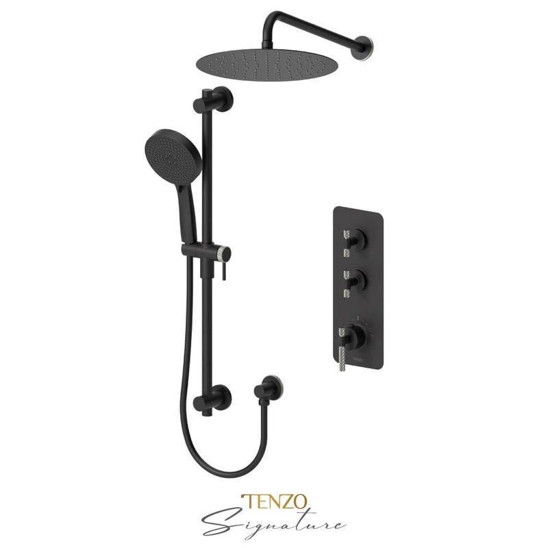 Tenzo Bellacio-C Extenza Kit 2 Fcts Thermo Matte Black / Brushed Nickel - BET42-20112-C-MB-BN