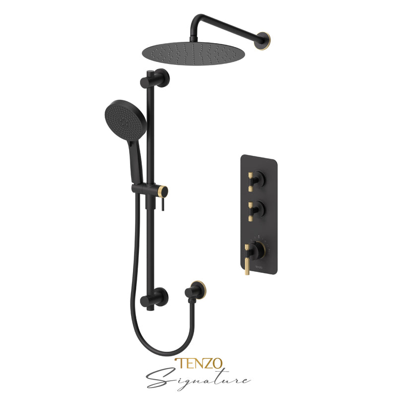 Tenzo Bellacio-F Extenza Kit 2 Fcts Thermo Matte Black / Brushed Gold - BET42-20112-F-MB-BG