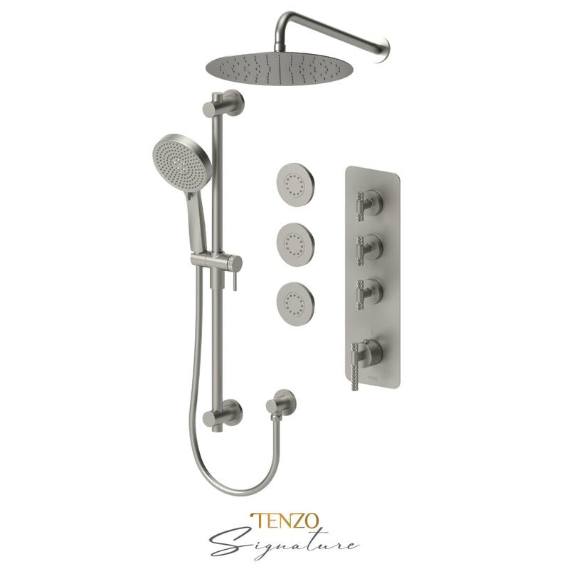 Tenzo Bellacio-C Extenza Kit 3 Fcts Thermo Brushed Nickel - BET43-571112-C-BN