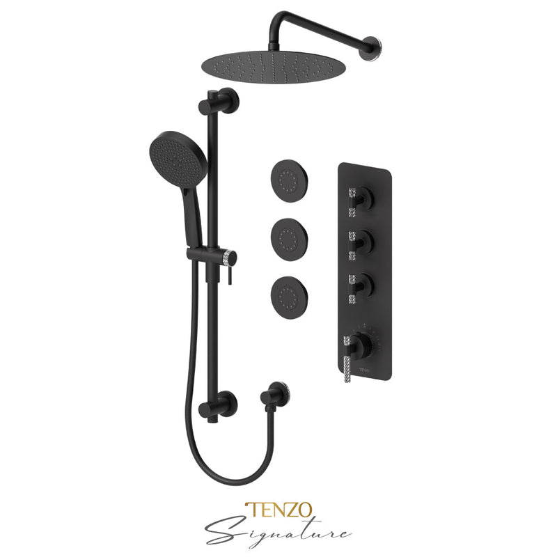 Tenzo Bellacio-C Extenza Kit 3 Fcts Thermo Matte Black/Chrome - BET43-571112-C-MB-CR