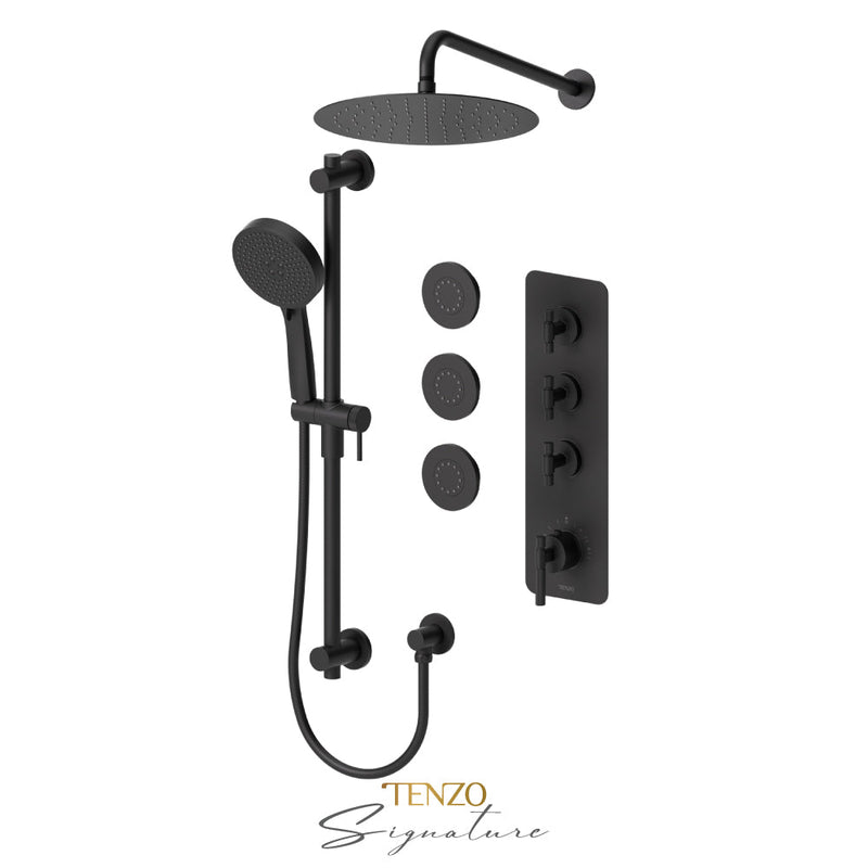 Tenzo Bellacio-F Extenza Kit 3 Fcts Thermo Matte Black - BET43-571112-F-MB