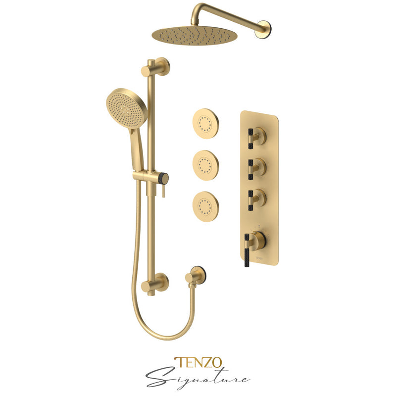 Tenzo Bellacio-C Extenza Kit 3 Fcts Thermo Brushed Gold / Matte Black - BET43-571168-C-BG-MB
