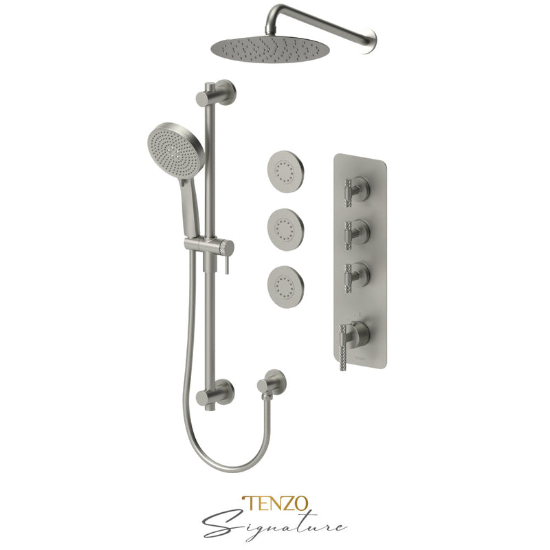 Tenzo Bellacio-C Extenza Kit 3 Fcts Thermo Brushed Nickel - BET43-571168-C-BN
