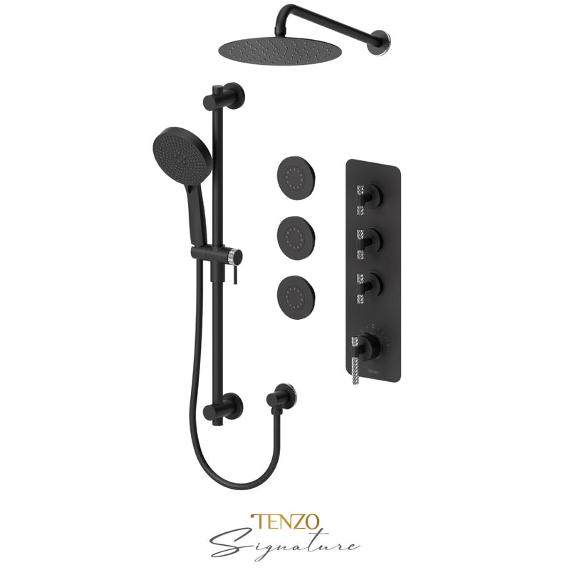 Tenzo Bellacio-C Extenza Kit 3 Fcts Thermo Matte Black / Chrome - BET43-571168-C-MB-CR