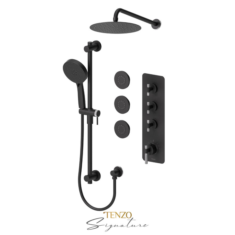 Tenzo Bellacio-F Extenza Kit 3 Fcts Thermo Matte Black / Chrome - BET43-571168-F-MB-CR