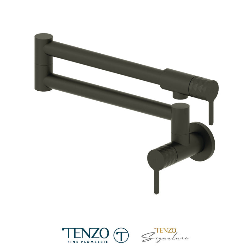 Tenzo Calozy Pot Filler Faucet Matte Black - CA160-MB