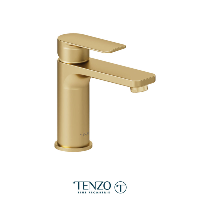 Tenzo Delano Single Hole Lavatory Faucet Brushed Gold - DE11-BG