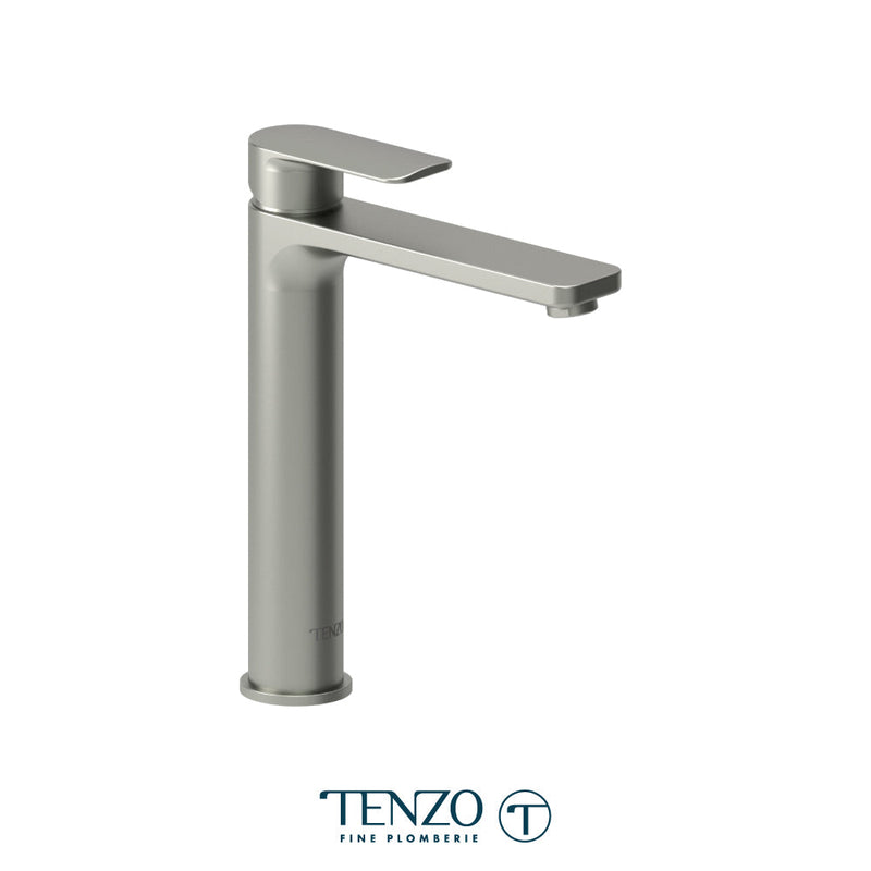 Tenzo Delano Single Hole Tall Lavatory Faucet Brushed Nickel - DE12H-BN