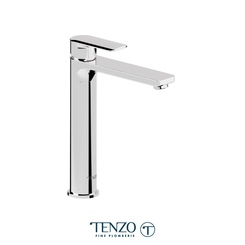 Tenzo Delano Single Hole Tall Lavatory Faucet Chrome - DE12H-CR