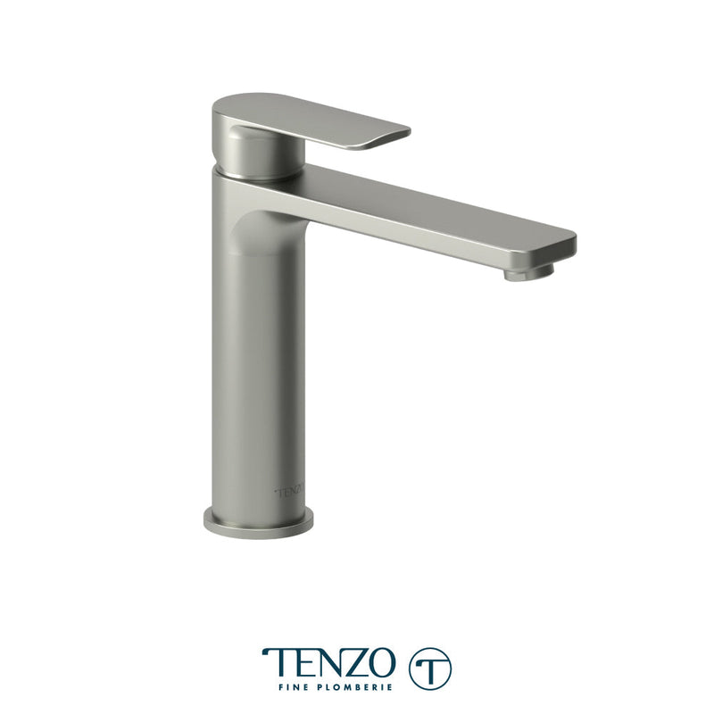 Tenzo Delano Single Hole Tall Lavatory Faucet Brushed Nickel - DE12M-BN