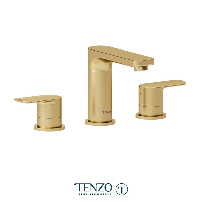 Tenzo Delano 8in Lavatory Faucet Brushed Gold - DE13-BG