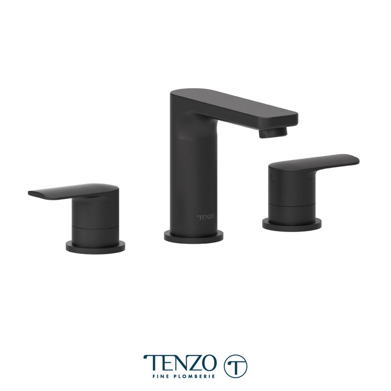 Tenzo Delano 8in Lavatory Faucet Matte Black - DE13-MB
