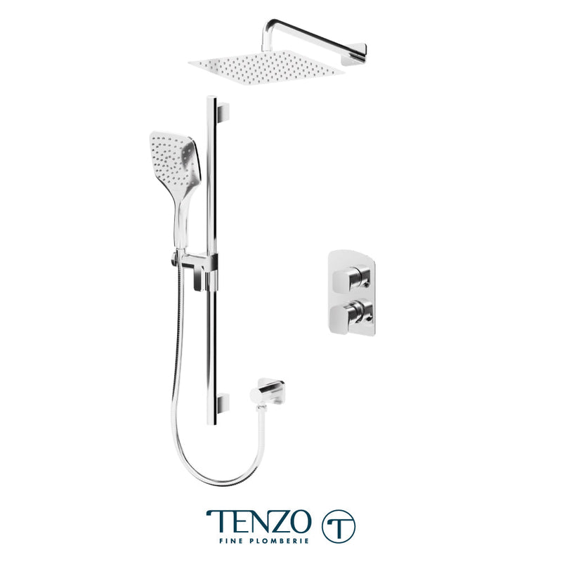 Tenzo Delano T-Box Kit 2 Functions Pres Bal Chrome Finish - DEPB32-20111-CR