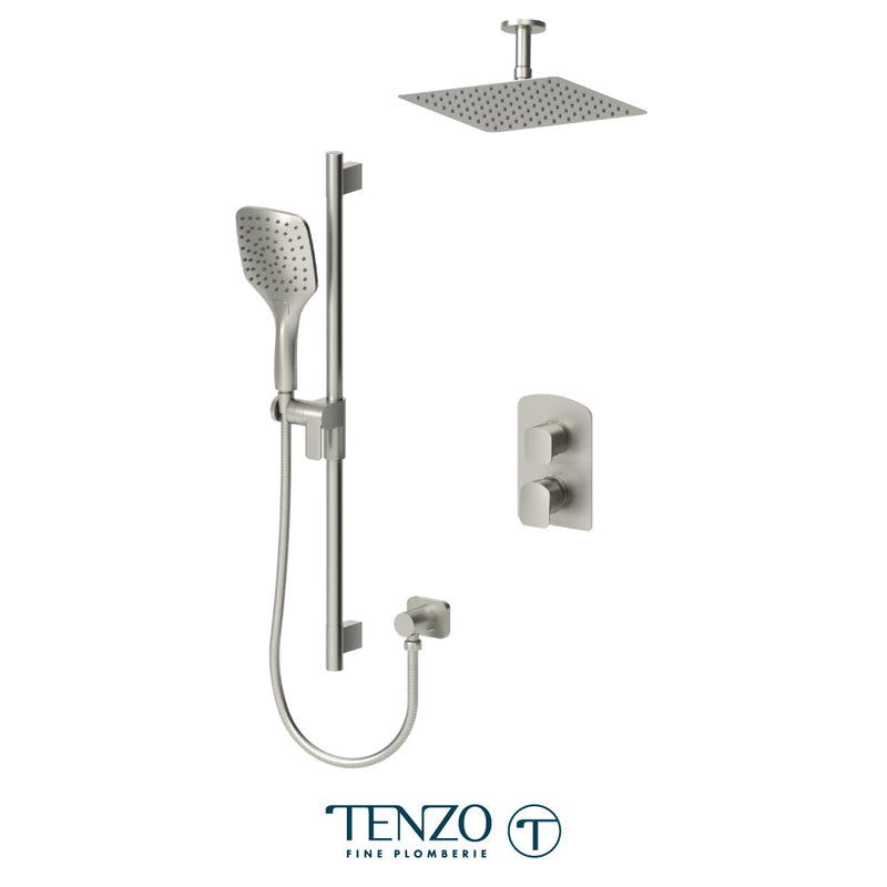 Tenzo Delano T-Box Kit 2 Functions Pres Bal Brushed Nickel Finish - DEPB32-21131-BN
