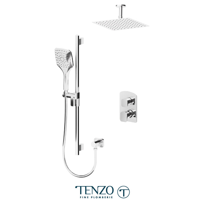 Tenzo Delano T-Box Kit 2 Functions Pres Bal Chrome Finish - DEPB32-21131-CR