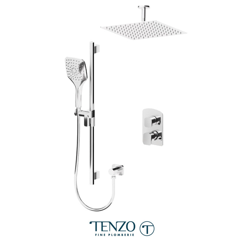 Tenzo Delano T-Box Kit 2 Functions Pres Bal Chrome Finish - DEPB32-21132-CR