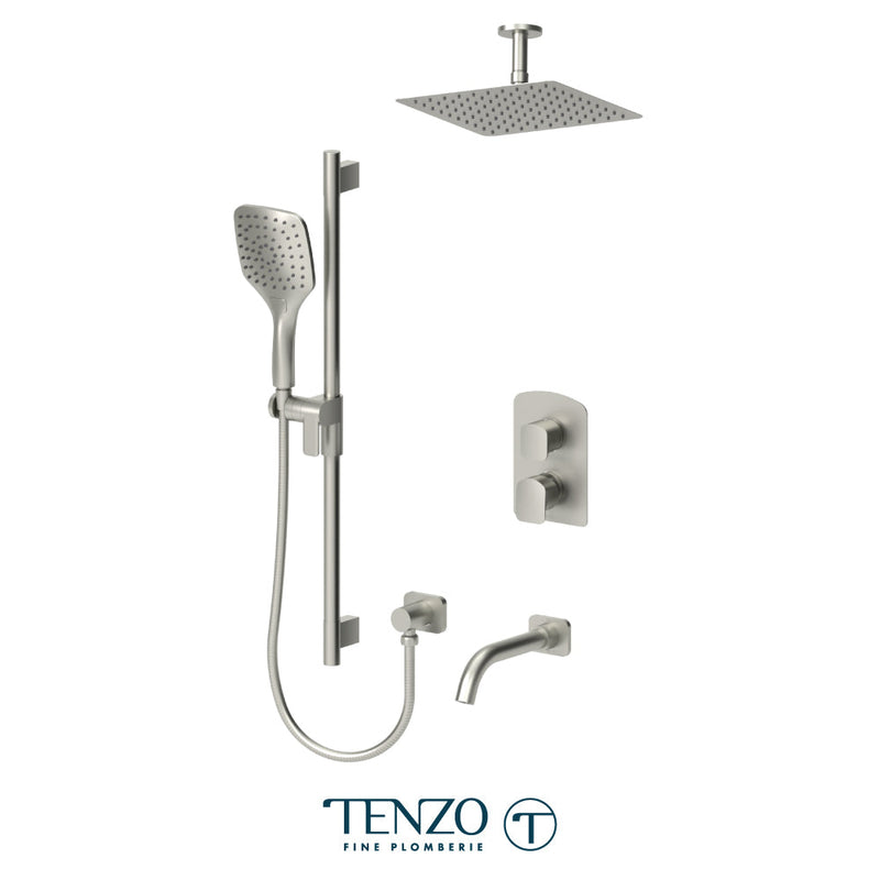 Tenzo Delano T-Box Kit 3 Functions Pres Bal Brushed Nickel Finish - DEPB33-511315-BN