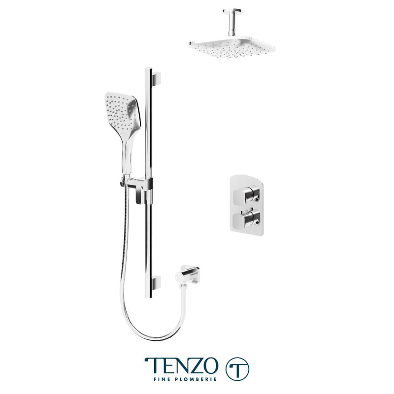 Tenzo Delano T-Box Kit 2 Functions Thermo Chrome Finish - DET32-21134-CR