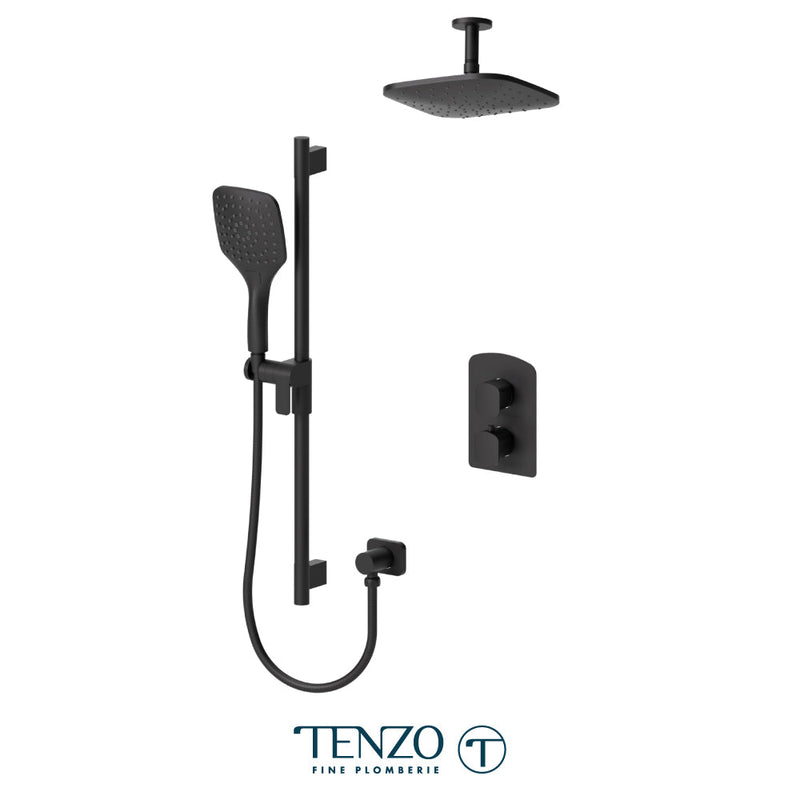 Tenzo Delano T-Box Kit 2 Functions Thermo Matte Black Finish - DET32-21134-MB
