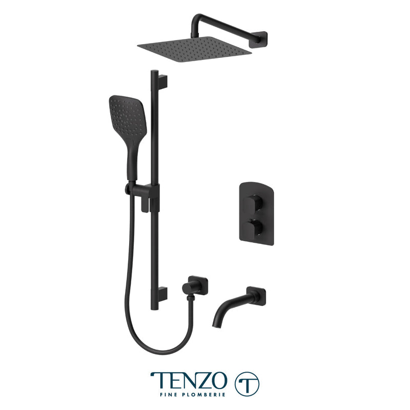 Tenzo Delano T-Box Kit 3 Functions Thermo Matte Black Finish - DET33-501115-MB