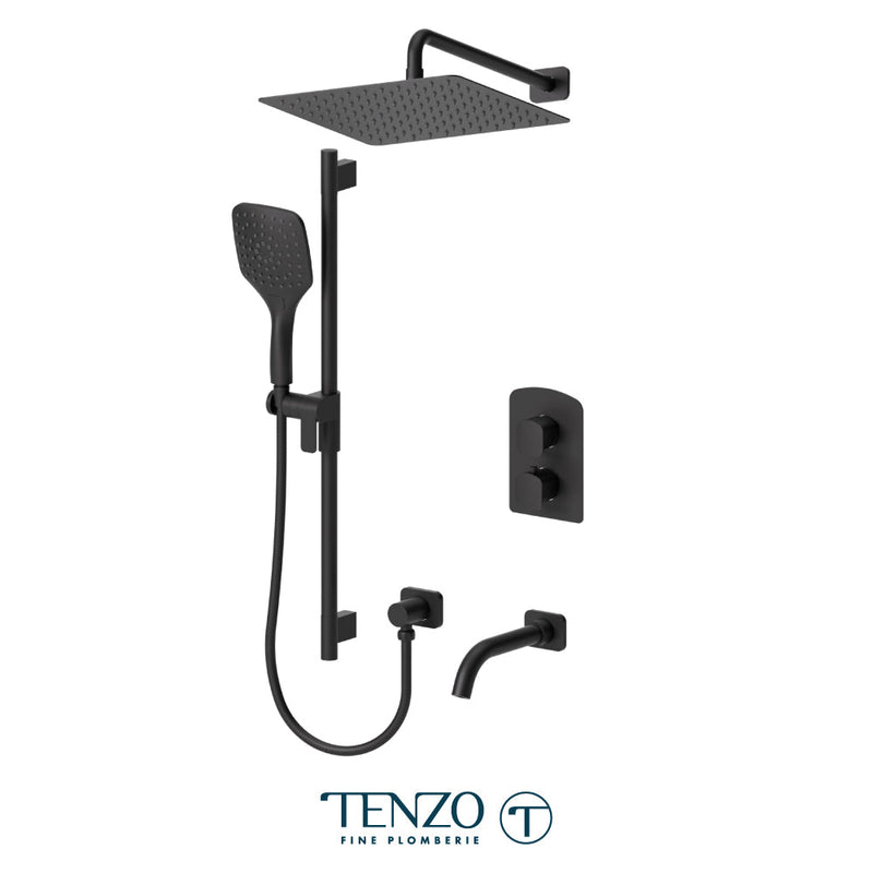 Tenzo Delano T-Box Kit 3 Functions Thermo Matte Black Finish - DET33-501125-MB