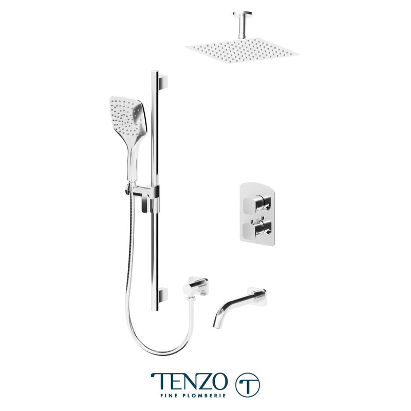 Tenzo Delano T-Box Kit 3 Functions Thermo Chrome Finish - DET33-511315-CR