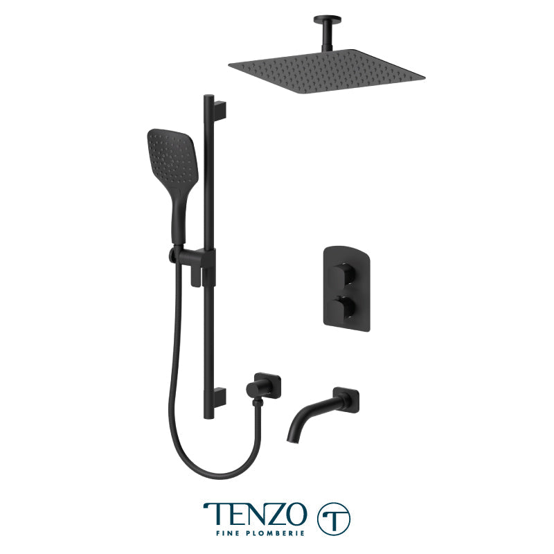 Tenzo Delano T-Box Kit 3 Functions Thermo Matte Black Finish - DET33-511325-MB