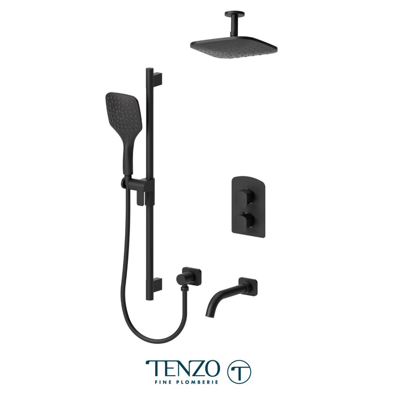 Tenzo Delano T-Box Kit 3 Functions Thermo Matte Black Finish - DET33-511345-MB