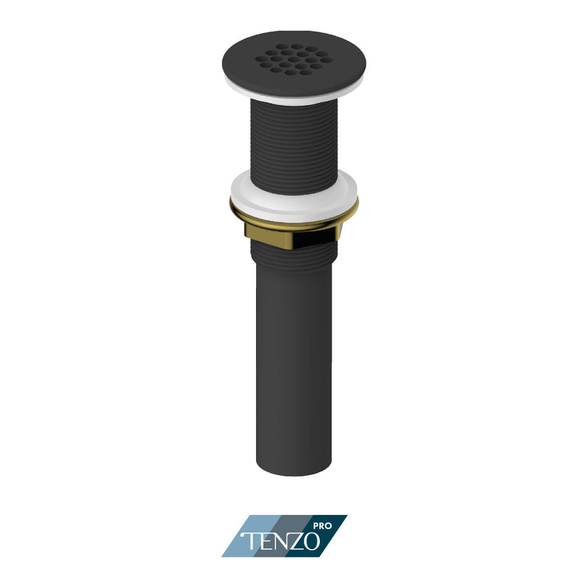 Tenzo Push Pop-Up Drain Without Oveflow Matte Black - DR-WOF-03-MB