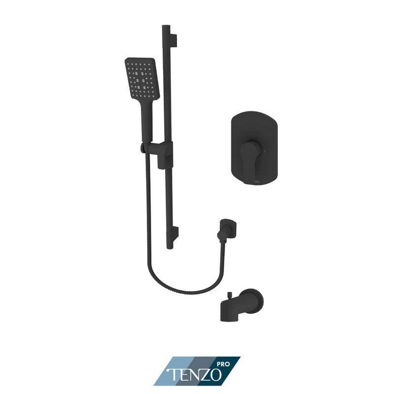 Tenzo Galia Tenzo Pro Kit 1 Function Pres Bal Matte Black Finish - GAPB21-1102-MB