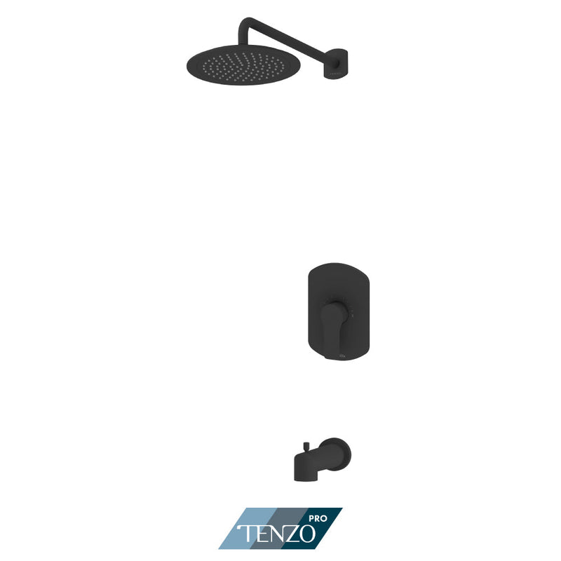 Tenzo Galia Tenzo Pro Kit 1 Function Pres Bal Matte Black Finish - GAPB21-R0132-MB
